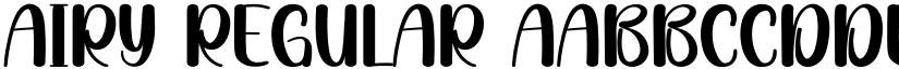 Airy Regular font