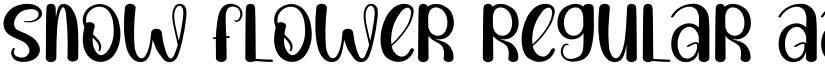 Snow Flower Regular font