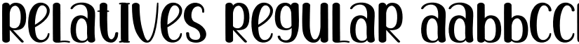 Relatives Regular font