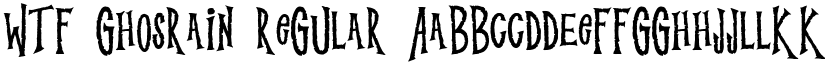 WTF Ghosrain font download