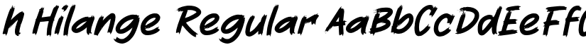h Hilange Regular font