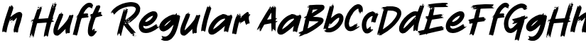 h Huft Regular font