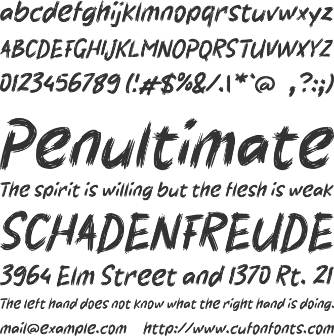 h Harima font preview