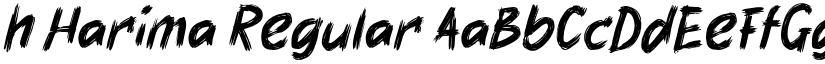 h Harima Regular font