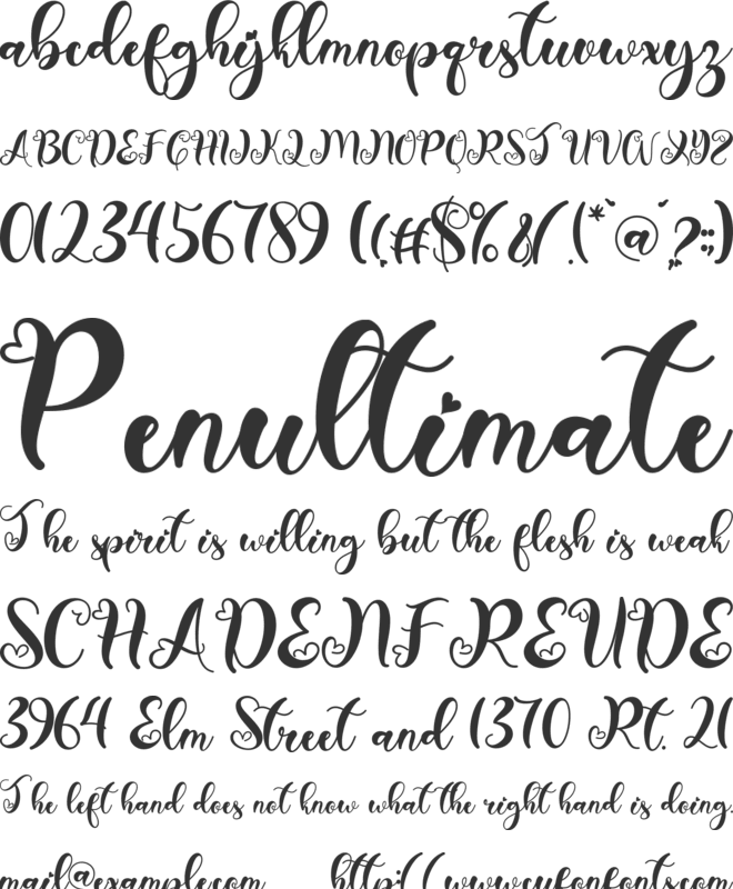 Barbie Doll font preview