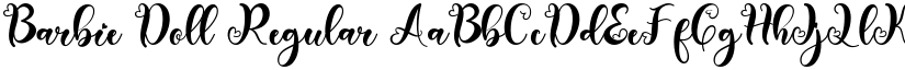 Barbie Doll Regular font