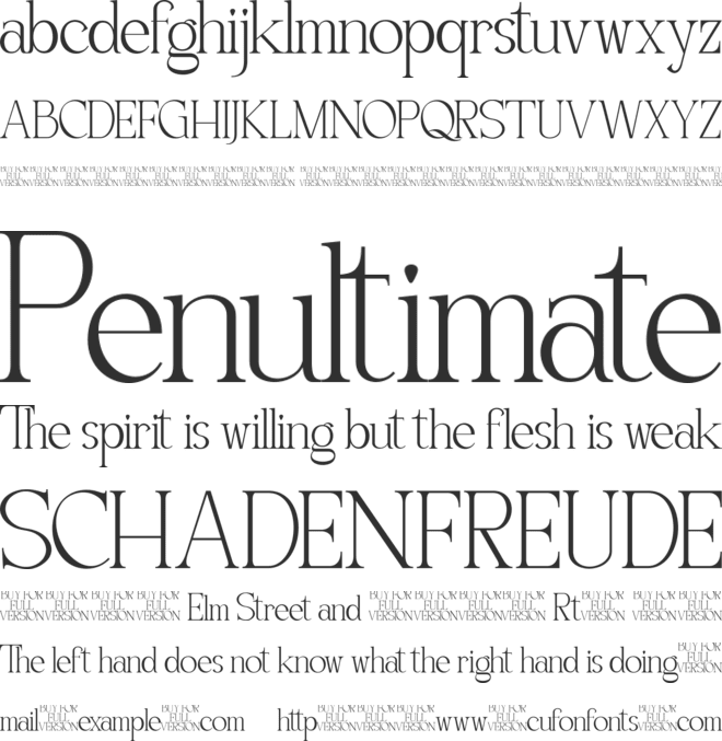 Quiffed Flicker font preview