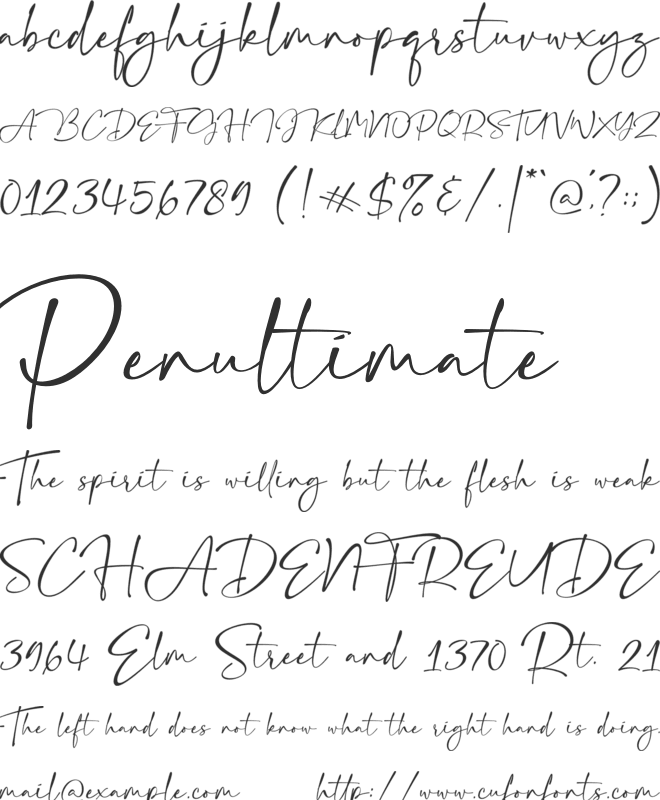 Beauty Charm font preview