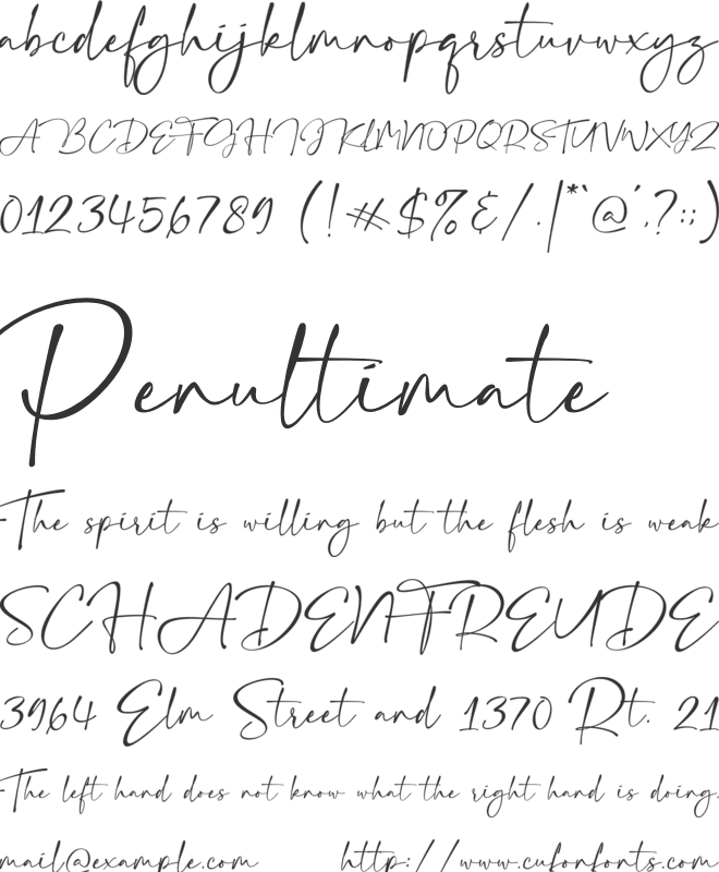 Beauty Charm font preview