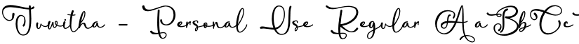 Juwitha - Personal Use Regular font