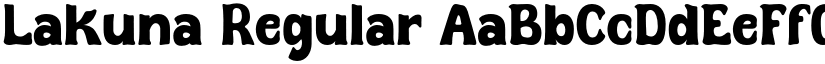 Lakuna Regular font