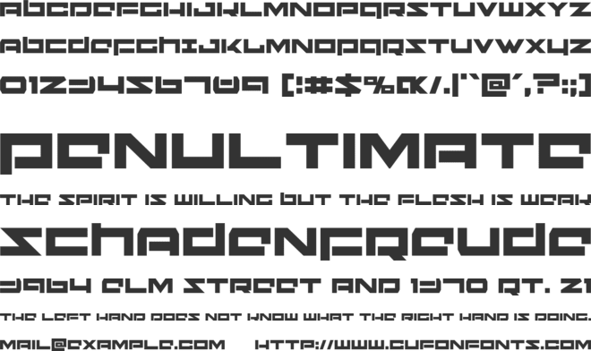 Ninjabot font preview