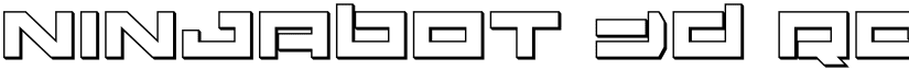 Ninjabot 3D Regular font