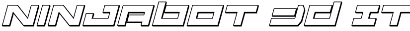 Ninjabot 3D Italic Regular font