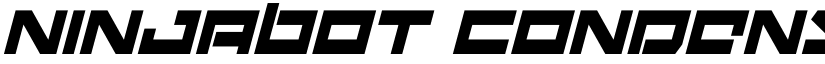 Ninjabot Condensed Italic Regular font