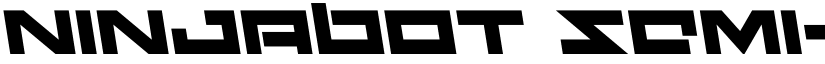 Ninjabot Semi-Leftalic Regular font