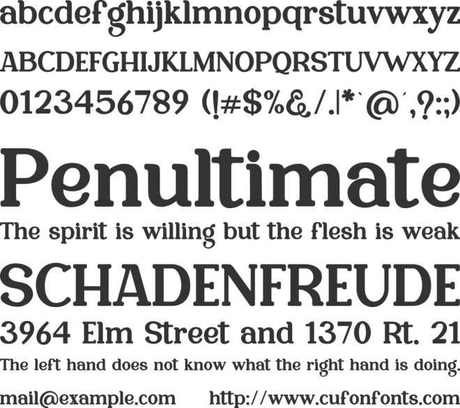 Minagi Bristone font preview