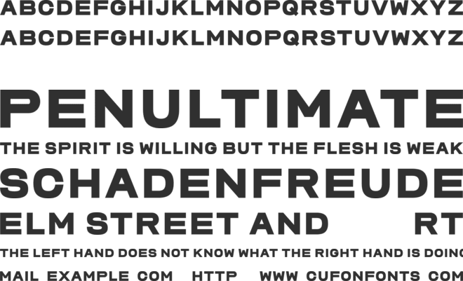 Komrad Free font preview