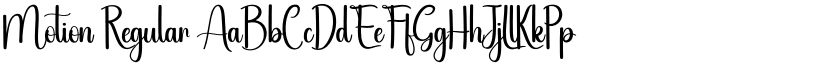 Motion Regular font