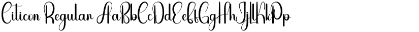 Citicon Regular font
