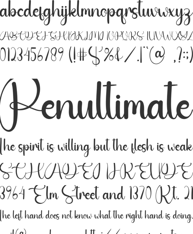 Beautiful Valentine font preview