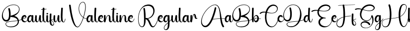 Beautiful Valentine Regular font