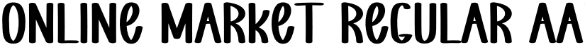 Online Market Regular font