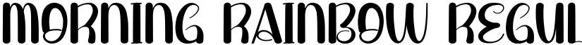 Morning Rainbow Regular font