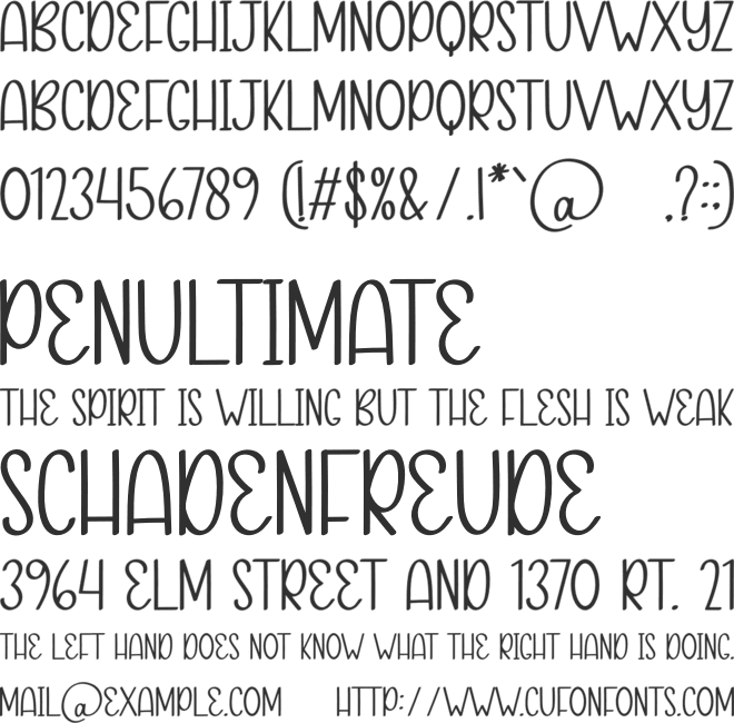Frog font preview