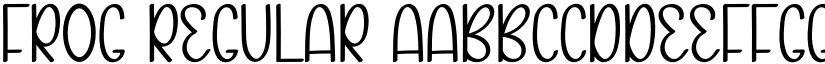 Frog Regular font