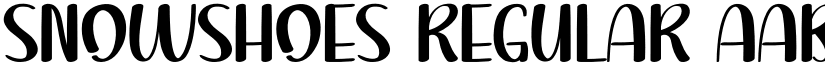 Snowshoes Regular font