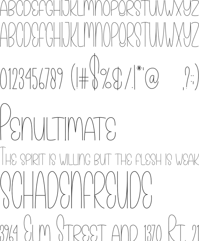 Queenly font preview