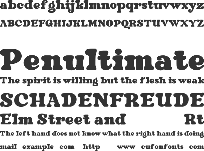 Fourthyla Free font preview