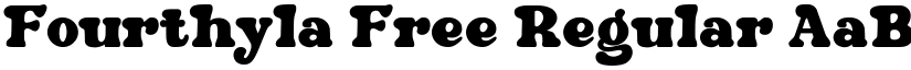 Fourthyla Free Regular font