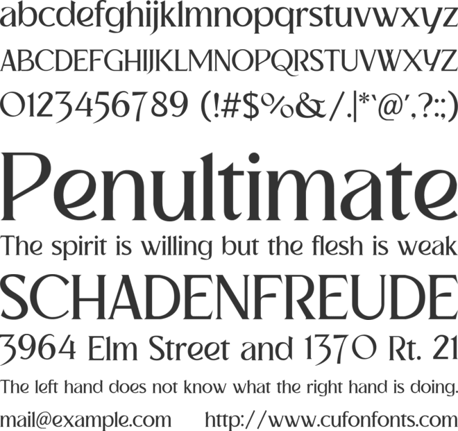 Brushelva font preview