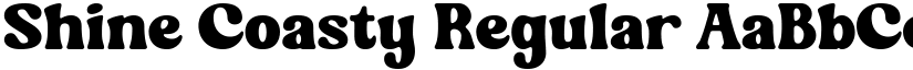 Shine Coasty Regular font