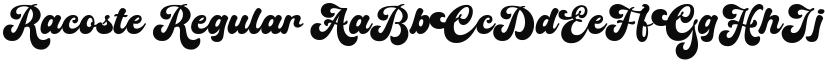Racoste font download