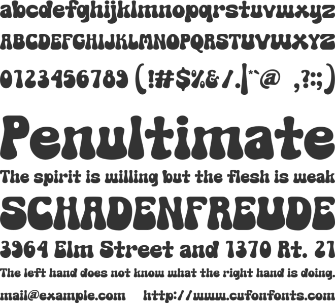 Happy Times font preview