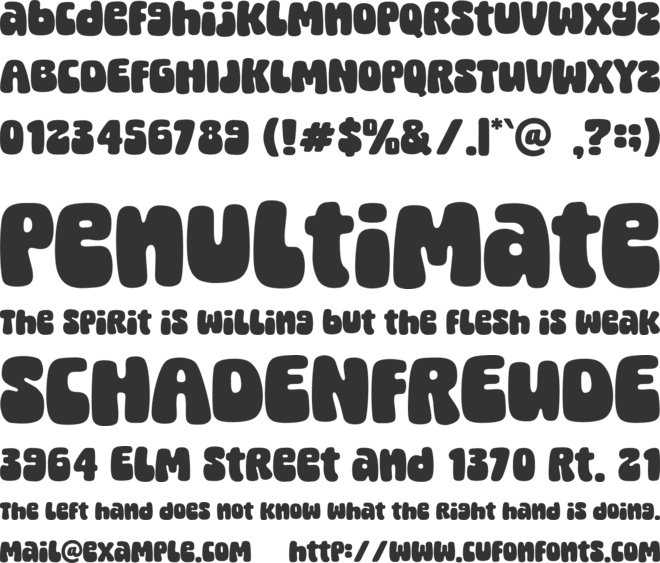 Stay Peach font preview