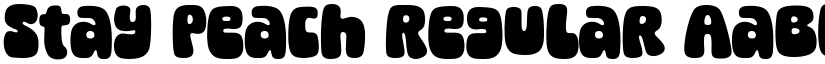 Stay Peach Regular font