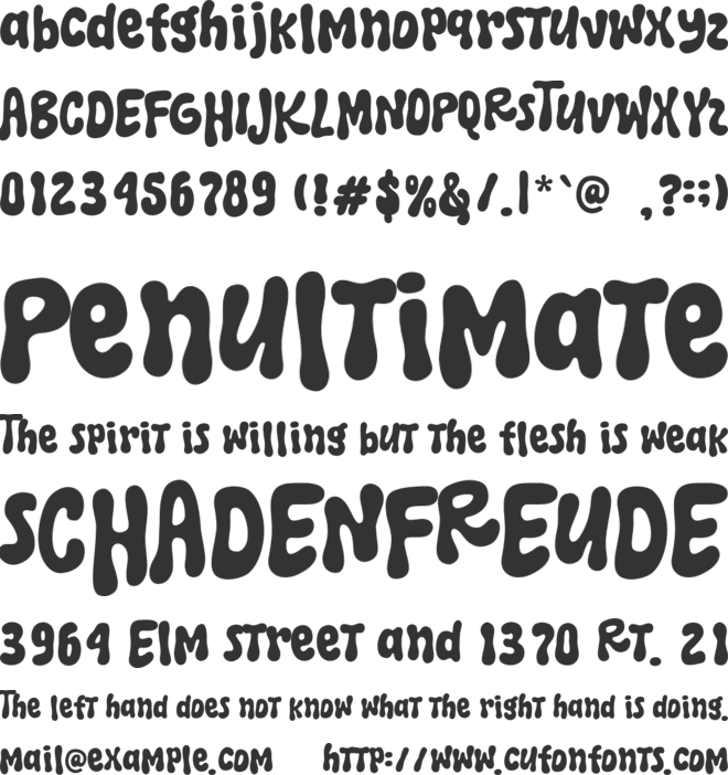 Tropi Land font preview