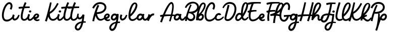 Cutie Kitty Regular font