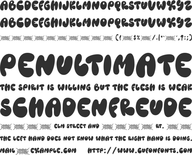 TF Bombass font preview