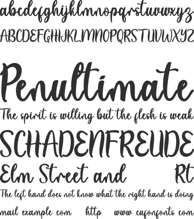 Christmas Friday font preview