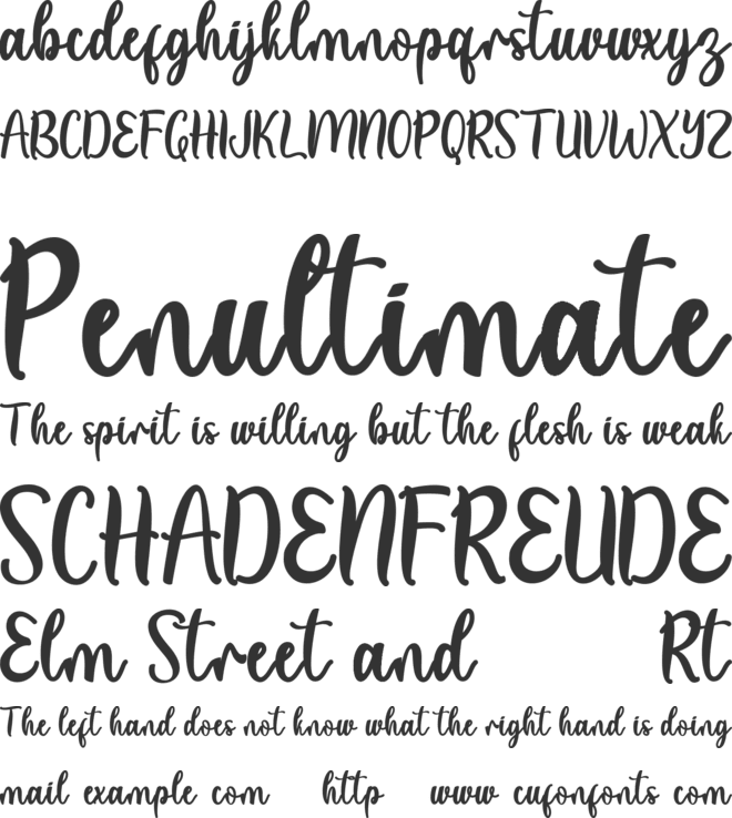 Christmas Friday font preview
