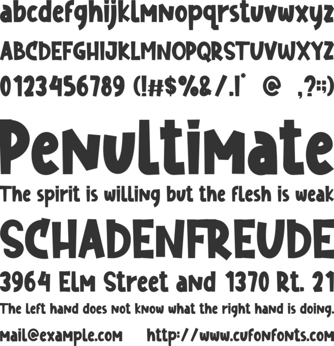 Special Moment font preview