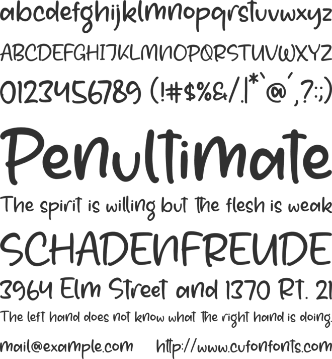 Rinkle Belle font preview