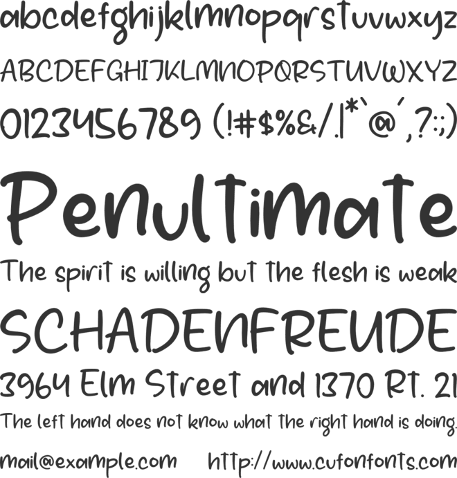 Rinkle Belle font preview