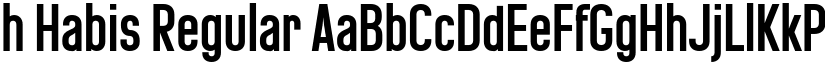 h Habis Regular font