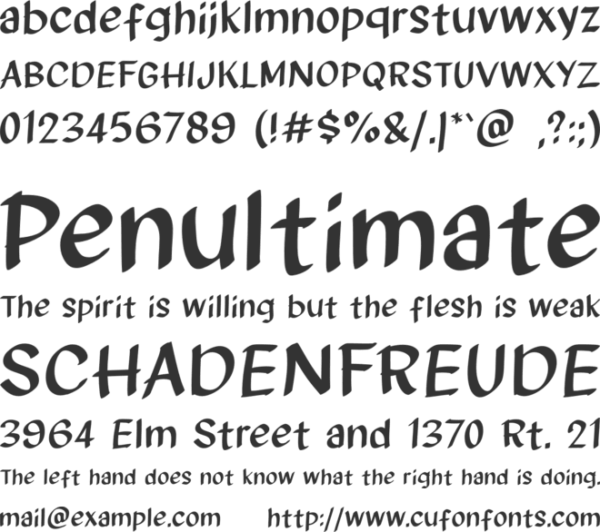 Spicy Tacos font preview